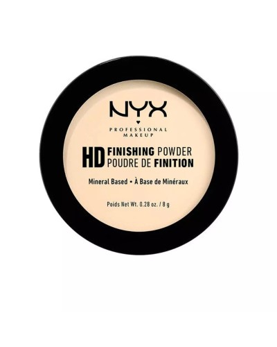 Kompaktipuuterit NYX Hd Finishing Powder Banana Pehmentävä 2,8 g