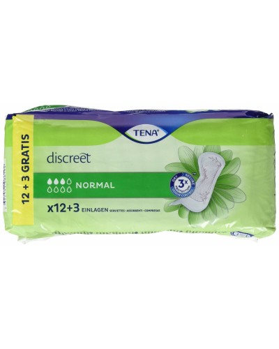 Inkontinenzeinlagen Tena Discreet 15 Stück (Parapharmazie)