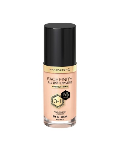 Base de Maquillage Crémeuse Max Factor Facefinity 3-en-1 Spf 20 Nº 55-beige 30 ml