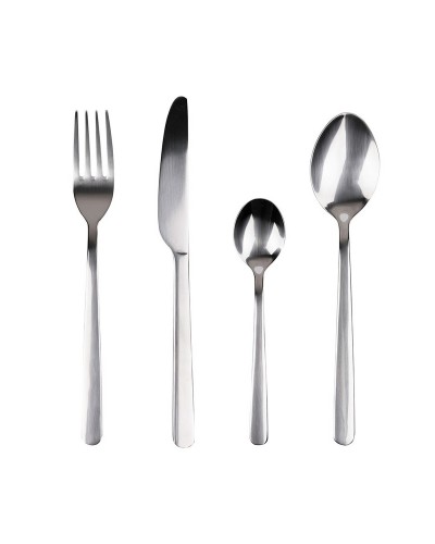 Couverts San Ignacio Earth Brillante - Acier Inoxydable Recyclé, Ensemble de 24 Pièces
