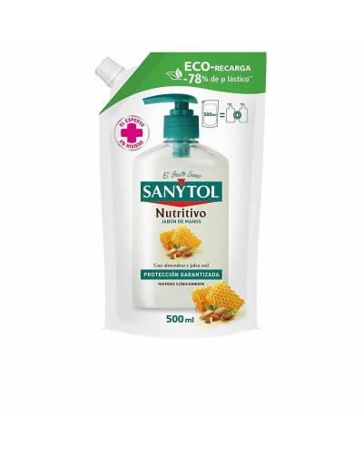 Jabón de Manos Sanytol 500 ml Antibacteriano Nutritivo Recarga