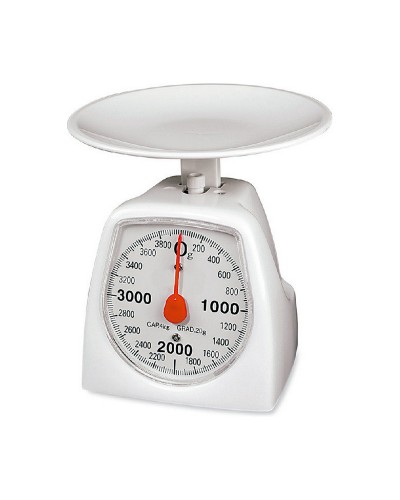 Báscula de Cocina Retro EDM Blanca 4kg - Diseño Vintage & Precisa
