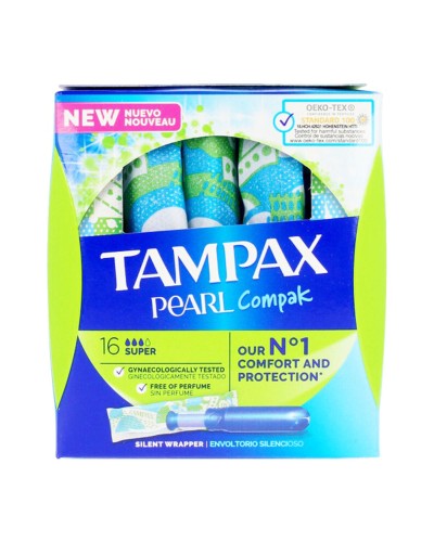 Supertampoonit PEARL Tampax Tampax Pearl Compak (18 uds) 18 uds