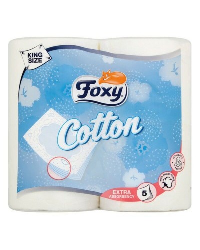 Vessapaperirulla Cotton Foxy COTTON 4R (4 uds) (4 osaa)