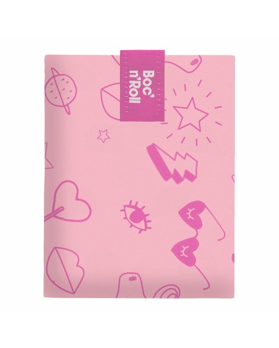 Lunchväska Roll'eat Boc'n'roll Essential Paint Unicorn Rosa (11 x 15 cm)