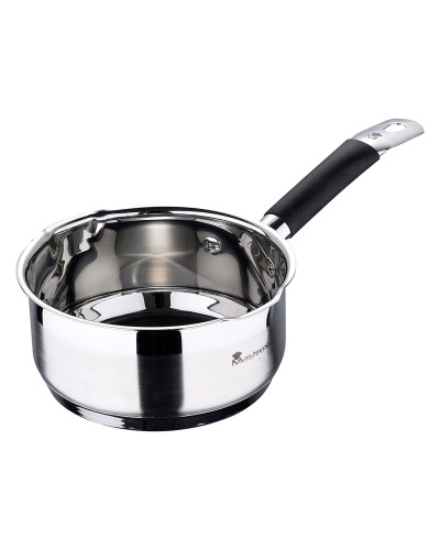 Marmite Masterpro en Acier Inoxydable de 1,3 L (16 x 7,5 cm) pour Cuisson et Réchauffage
