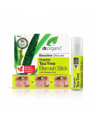 Trattamento Pelli con Acne Dr.Organic DR00140 Roll-On Albero del tè 8 ml