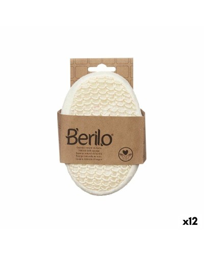 Lichaamsspons Berilo B7083-8 Wit Beige 11 x 15 x 5 cm (12 Stuks)