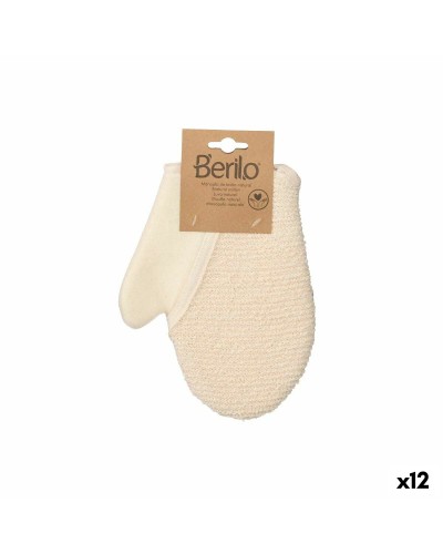Peeling-Handschuh Berilo B7081-10 Weiß Beige (12 Stück)