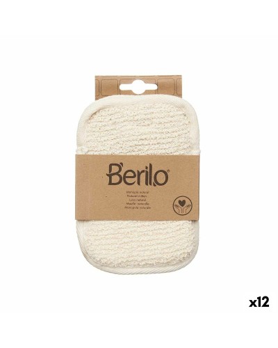 Guanto Esfoliante Berilo B7081-5 Bianco Beige (12 Unità)