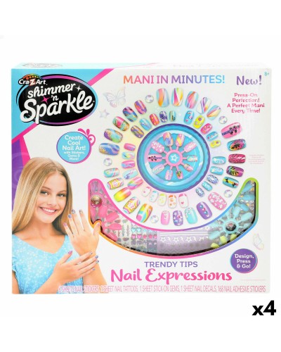 Nageldesign-Set Cra-Z-Art (4 Stück)