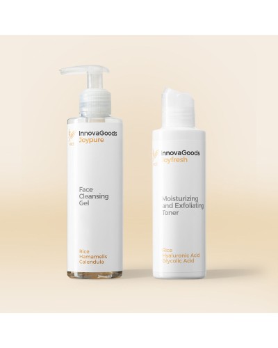 Kit Due Prodotti Pulizia Viso Rice InnovaGoods