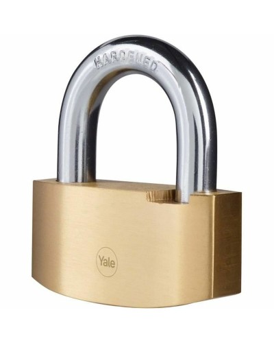 Candado Yale Dorado Rectangular con Llaves - Seguridad Protectora
