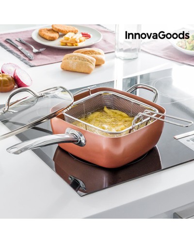 Padelle Antiaderenti Copper Coppans InnovaGoods: Set Multiuso 5 in 1