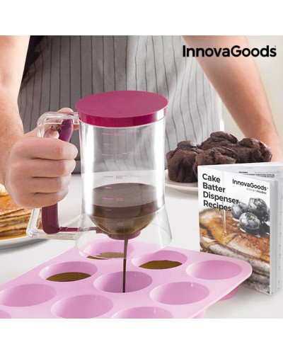 InnovaGoods Dessert-Spender-Kanne: Nachfüllbar, mit Rezeptbuch
