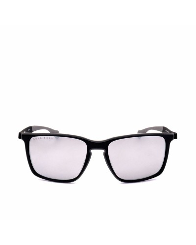 Unisex-Sonnenbrille Hugo Boss 1114/S Schwarz Silber