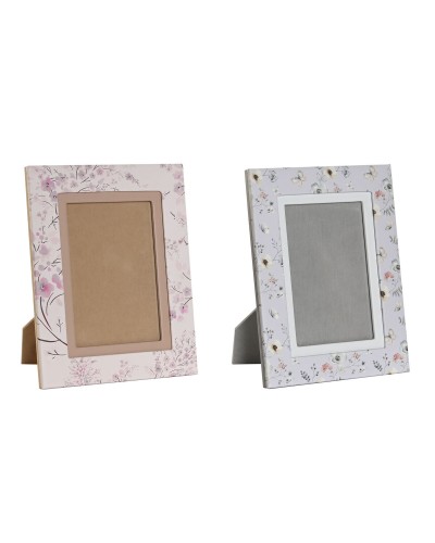 Borsa Donna DKD Home Decor Azzurro Bianco Grigio Cammello Rosa chiaro 16,5 x 2 x 21,5 cm (2 Unità)