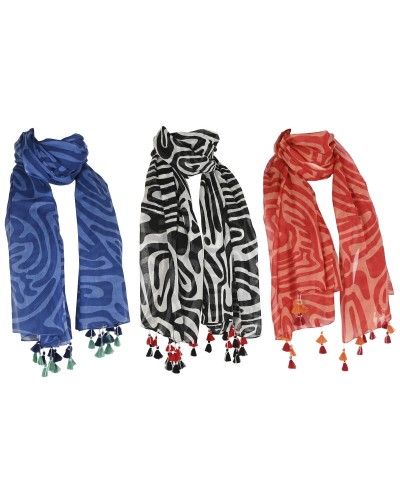 Doek Home ESPRIT Beige Multicolour Koraal (3 Stuks)