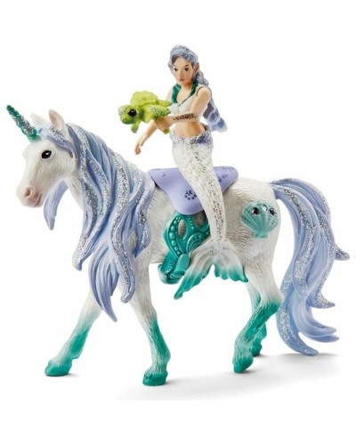 Figuren Schleich 42509 Mermaid on sea unicorn Plastic