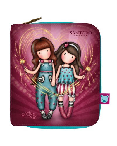 Cartera Gorjuss Fireworks Granate 10 x 12 x 3 cm