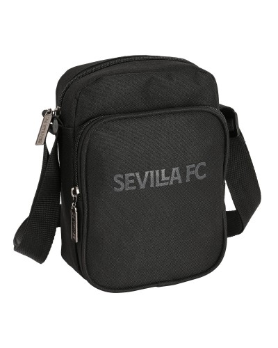 Borsa a Tracolla Sevilla Fútbol Club Teen 16 x 22 x 6 cm Nero