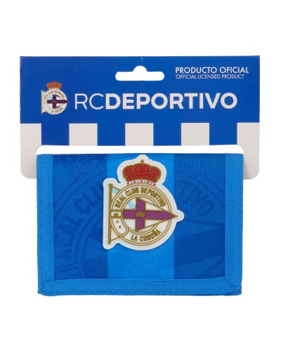 Portefeuille R. C. Deportivo de La Coruña Blauw 12.5 x 9.5 x 1 cm