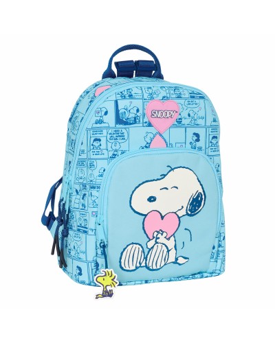Rento reppu Snoopy Love Vaaleansininen 25 x 30 x 13 cm