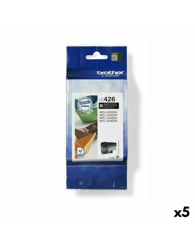 Brother LC426 Noir - Multipack Cartouches d'Encre Originales (5 Unités) Haute Capacité
