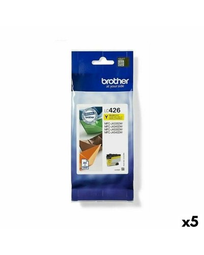 Brother LC426 Amarillo - Cartucho de Tinta Original (5 Unidades) - Alto Rendimiento
