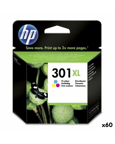 HP 301XL Cartucho de Tinta Original Tricolor de Alta Capacidad - 60 Unidades
