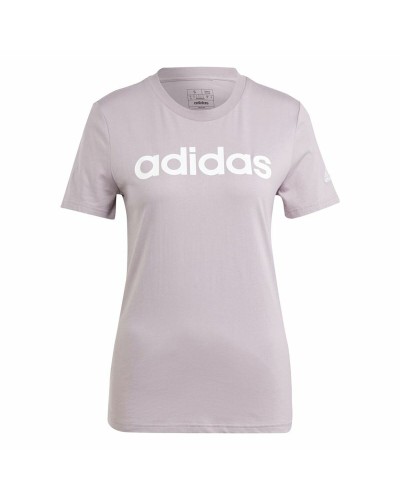 Dames-T-Shirt met Korte Mouwen Adidas Linear (XS)