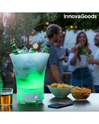 Portaghiaccio con Altoparlante Bluetooth LED Ricaricabile Sonice InnovaGoods