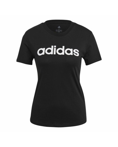 Maglia a Maniche Corte Donna Adidas Lin T Nero (XS)
