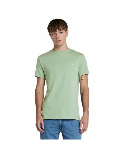 Heren-T-Shirt met Korte Mouwen Timberland Dunstan River Kaki M