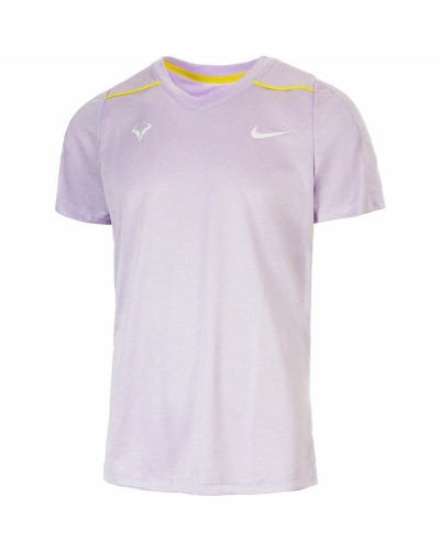 Camiseta de Manga Corta Hombre Nike Fall Rafa Challenger Lavanda