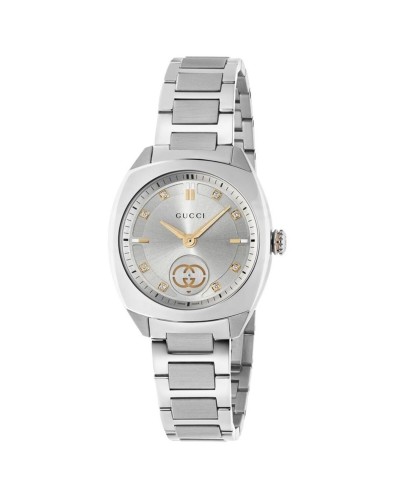 Horloge Dames Gucci YA142510 Zilverkleurig