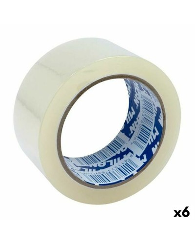 Cinta Adhesiva Transparente Milan 66m x 5cm, Embalaje (Paquete de 6)
