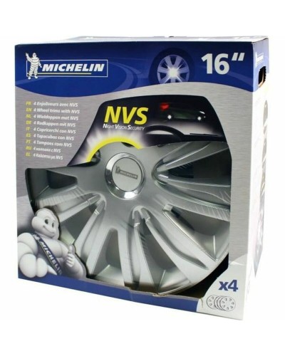 Hubkap Michelin Grijs Zilverkleurig 16" 4 Onderdelen