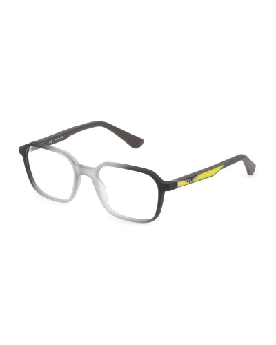Police Unisex Eyeglasses VK111 - Rectangular Blue/Grey Frame
