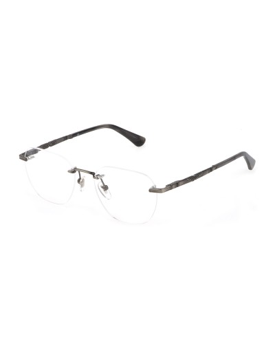 Police VK563: Unisex Silver Eyeglasses Frame Caliber 51 - Style and Comfort
