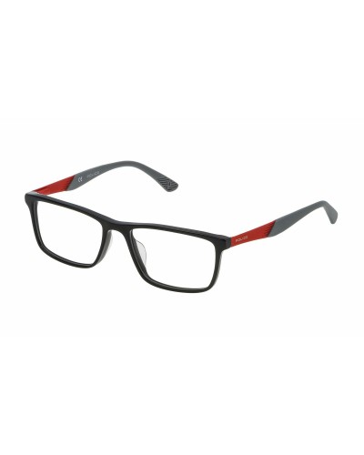 Police VPL194: Unisex-Brille 49mm - Grau/Schwarzer Sehbrillenrahmen
