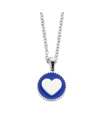 Damenanhänger CO88 Collection 8CN-26048 Silberfarben Blau