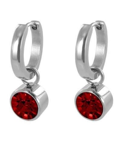 Ladies' Earrings CO88 Collection 8CE-60006 Red Silver