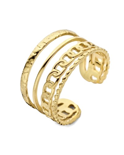 Ladies' Ring CO88 Collection 8CR-10046-50 10 Golden