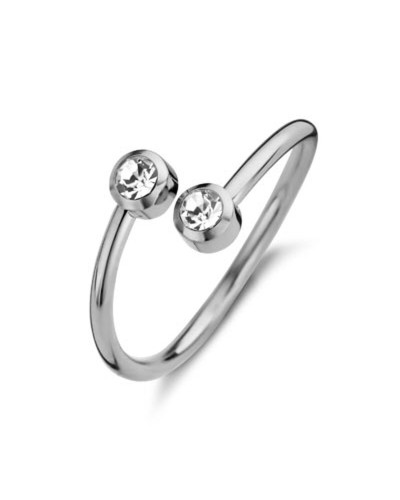 Damenring CO88 Collection 8CR-10024-52 Silberfarben 12