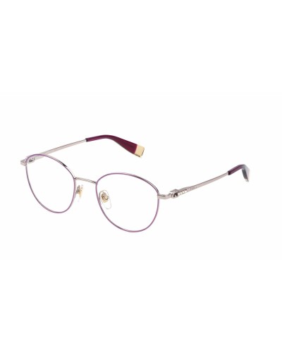 Police VPLG75 Men's Brown Eyeglasses - 55mm Frame Modern Design
