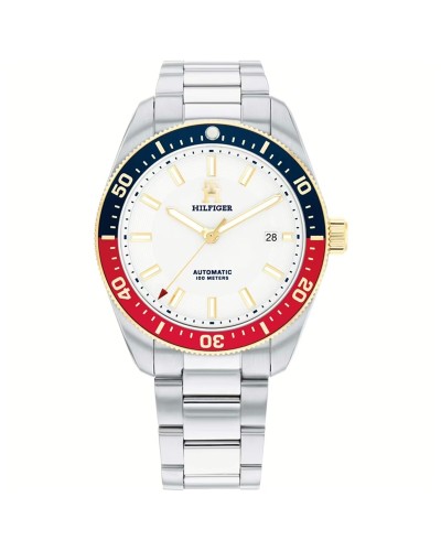 Reloj Unisex Tommy Hilfiger TH85 Blanco Plateado (Ø 40 mm)