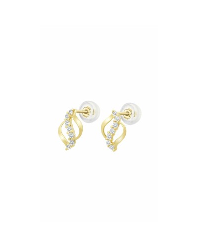 Boucles d´oreilles Femme Lotus HIN00085 Doré