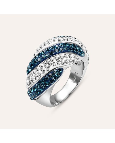 Anello Donna Stroili 1694735 Argentato Azzurro
