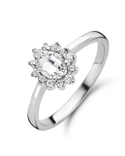 Naisten sormus New Bling 9NB-0533-62 Hopeinen 22